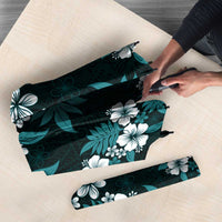 Hawaiian Hibiscus Tribal Floral Teal Umbrella Polynesian Tapa Pattern LT01 - Polynesian Pride