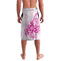 Personalised New Zealand Pink Fern Breast Cancer Lavalava Polynesian Pattern