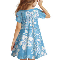 Fiji Tapa Pattern Family Matching Long Sleeve Bodycon Dress and Hawaiian Shirt Plumeria Floral