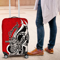 New Zealand Waitangi Day Luggage Cover Aotearoa Te Tiriti O Waitangi Kiwi Red Version LT01 Red - Polynesian Pride