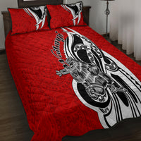 New Zealand Waitangi Day Quilt Bed Set Aotearoa Te Tiriti O Waitangi Kiwi Red Version LT01 - Polynesian Pride