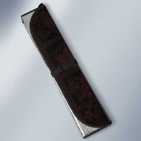 Hawaii Japan Koi Fish Red Auto Sun Shade Tapa Pattern - Polynesian Pride