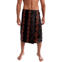 Hawaii Japan Koi Fish Red Lavalava Tapa Pattern LT01 Red - Polynesian Pride