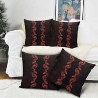 Hawaii Japan Koi Fish Red Pillow Cover Tapa Pattern LT01 - Polynesian Pride