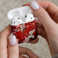 Hawaii Japan Cranes Sakura Flower Red AirPods Case Japan Heritage Spirit LT01 - Polynesian Pride