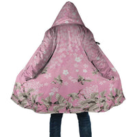 Cranes Sakura Floral Pink Pastel Cloak Hawaii Japan Culture LT01 Unisex Pink - Polynesian Pride