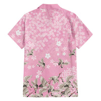 Cranes Sakura Floral Pink Pastel Hawaiian Shirt Hawaii Japan Culture LT01 - Polynesian Pride