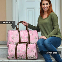 Cranes Sakura Floral Pink Pastel Travel Bag Hawaii Japan Culture LT01 - Polynesian Pride