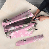 Cranes Sakura Floral Pink Pastel Umbrella Hawaii Japan Culture LT01 - Polynesian Pride