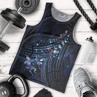 Personalised Matariki Paua Shell New Zealand Men Tank Top Haka Dance At The Starry Night