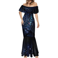 Personalised Matariki Paua Shell New Zealand Mermaid Dress Haka Dance At The Starry Night LT01 - Polynesian Pride