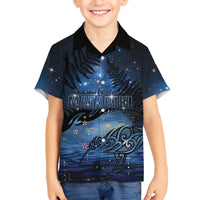 Personalised Matariki Kiwi Hawaiian Shirt Silver Fern LT01 - Polynesian Pride
