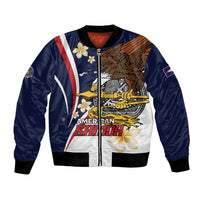 Personalized American Samoa Bomber Jacket Amerika Samoa Bald Eagle