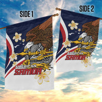 Personalized American Samoa Garden Flag Amerika Samoa Bald Eagle