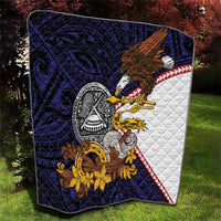 American Samoa Eagle Kava Bowl Quilt Plumeria Polynesian Pattern