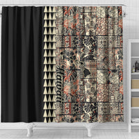 Hawaiian Quilt Shower Curtain Hibiscus Kakau Vintage Style LT01 - Polynesian Pride