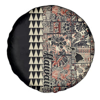 Hawaiian Quilt Spare Tire Cover Hibiscus Kakau Vintage Style LT01 - Polynesian Pride