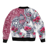 Hawaii Kakau Mix Paisley Pattern Bomber Jacket Polynesian Tropical Unique Style LT01 - Polynesian Pride
