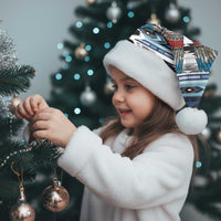 Native American Chief Skull With Axe Christmas Santa Hat - Polynesian Pride