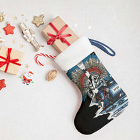 Native American Chief Skull With Axe Christmas Stocking - Polynesian Pride