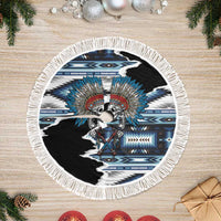 Native American Chief Skull With Axe Tree Skirt - Polynesian Pride