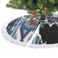 Native American Chief Skull With Axe Tree Skirt - Polynesian Pride