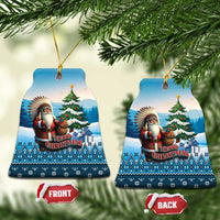 Native American Santa Claus Ceramic Ornament Merry Christmas 2025 - Polynesian Pride