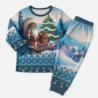 Personalized Native American Santa Claus Christmas Pajama Set Merry Christmas 2025 - Polynesian Pride