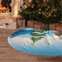 Native American Santa Claus Tree Skirt Merry Christmas 2025 - Polynesian Pride