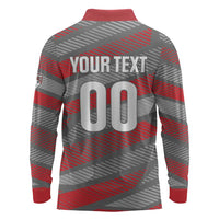 Custom Football 2026 New Caledonia Long Sleeve Polo Shirt Kagus Come On LT01 - Polynesian Pride