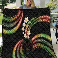 Hawaii Map Kanaka Maoli Quilt Fantastic Frangipani Reggae