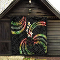 Hawaii Map Kanaka Maoli Quilt Fantastic Frangipani Reggae