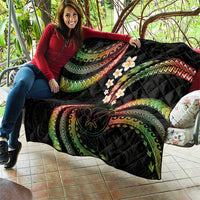 Hawaii Map Kanaka Maoli Quilt Fantastic Frangipani Reggae