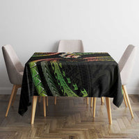 Hawaii Map Kanaka Maoli Tablecloth Fantastic Frangipani Reggae