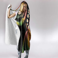Hawaii King Kamehameha Hooded Blanket Fantastic Plumeria Reggae