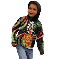 Hawaii King Kamehameha Kid Hoodie Fantastic Plumeria Reggae