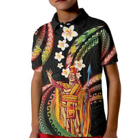 Hawaii King Kamehameha Kid Polo Shirt Fantastic Plumeria Reggae