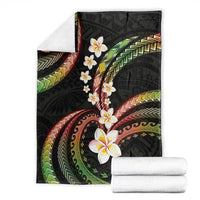 Hawaii Plumeria Reggae Blanket Polynesian Pattern