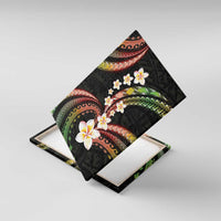 Hawaii Plumeria Reggae Canvas Wall Art Polynesian Pattern