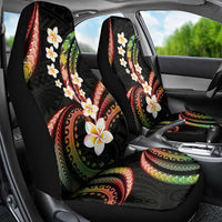 Hawaii Plumeria Reggae Car Seat Cover Polynesian Pattern