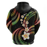 Hawaii Plumeria Reggae Hoodie Polynesian Pattern LT01 - Polynesian Pride