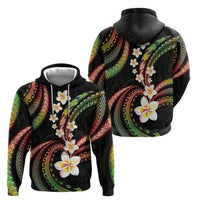 Hawaii Plumeria Reggae Hoodie Polynesian Pattern LT01 - Polynesian Pride