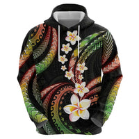 Hawaii Plumeria Reggae Hoodie Polynesian Pattern LT01 - Polynesian Pride