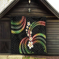 Hawaii Plumeria Reggae Quilt Polynesian Pattern