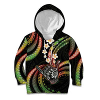 Hawaii Shaka Sign Kid Hoodie Fantastic Frangipani Reggae