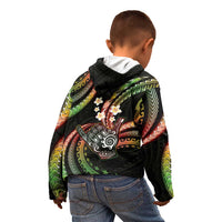 Hawaii Shaka Sign Kid Hoodie Fantastic Frangipani Reggae