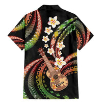 Hawaiian Ukulele Family Matching Mermaid Dress and Hawaiian Shirt Jawaiian Fantastic Plumeria
