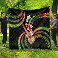 Hawaiian Ukulele Quilt Jawaiian Fantastic Plumeria