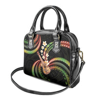 Hawaiian Ukulele Shoulder Handbag Jawaiian Fantastic Plumeria
