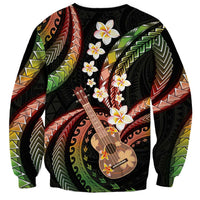 Hawaiian Ukulele Sweatshirt Jawaiian Fantastic Plumeria